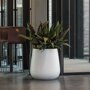 Pottery Pots Natural Pax ronde plantenbak mat wit detail